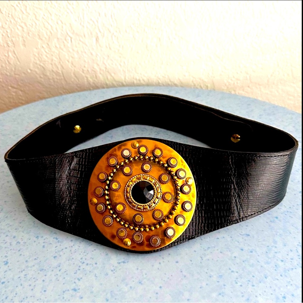 Ravid Artistic Designs 1980s Rhinestone Black.